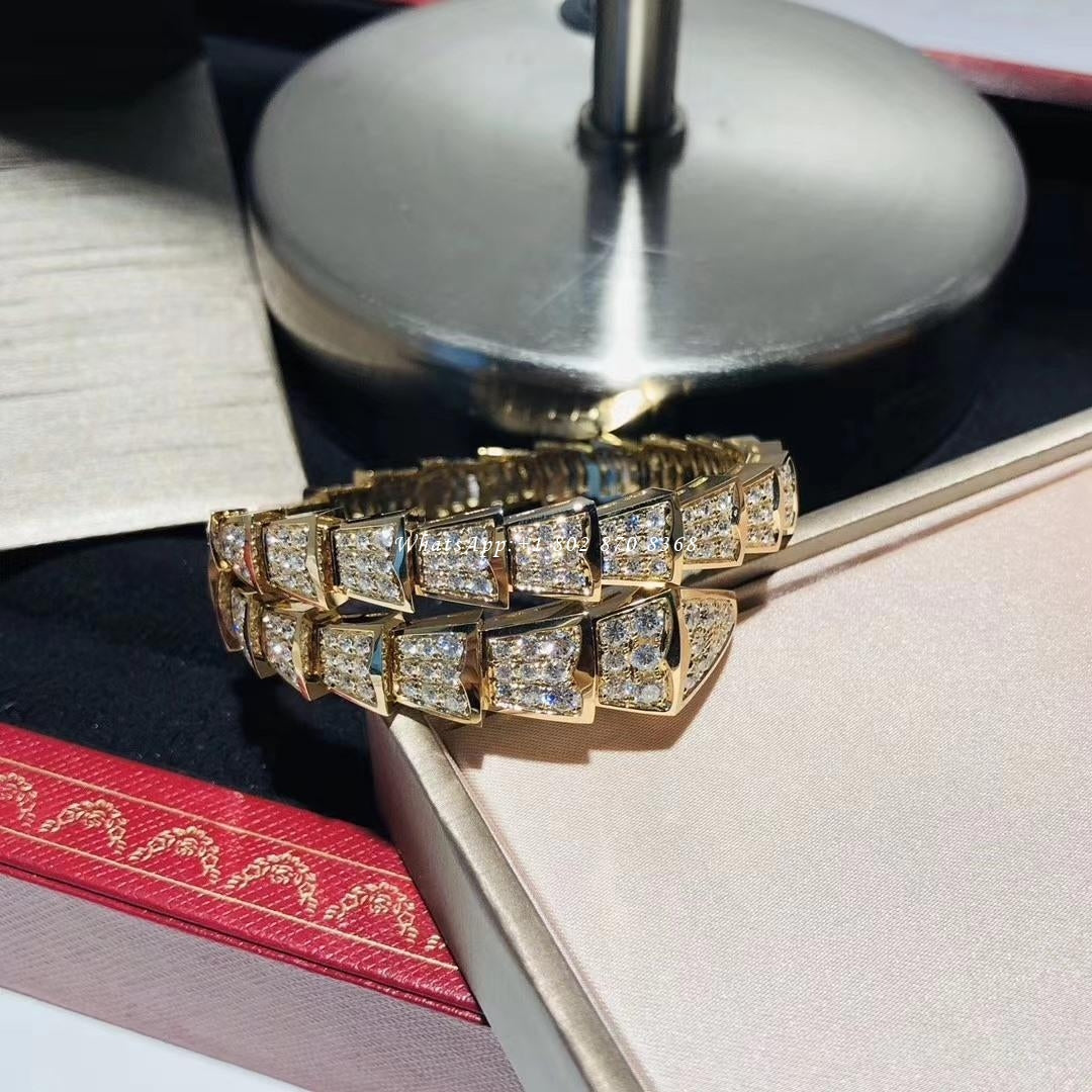 [Clover Jewelry]SERPENTI BRACELET 8MM GOLD DIAMOND