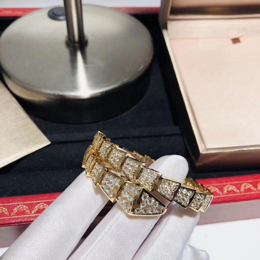 [Clover Jewelry]SERPENTI BRACELET 8MM GOLD DIAMOND