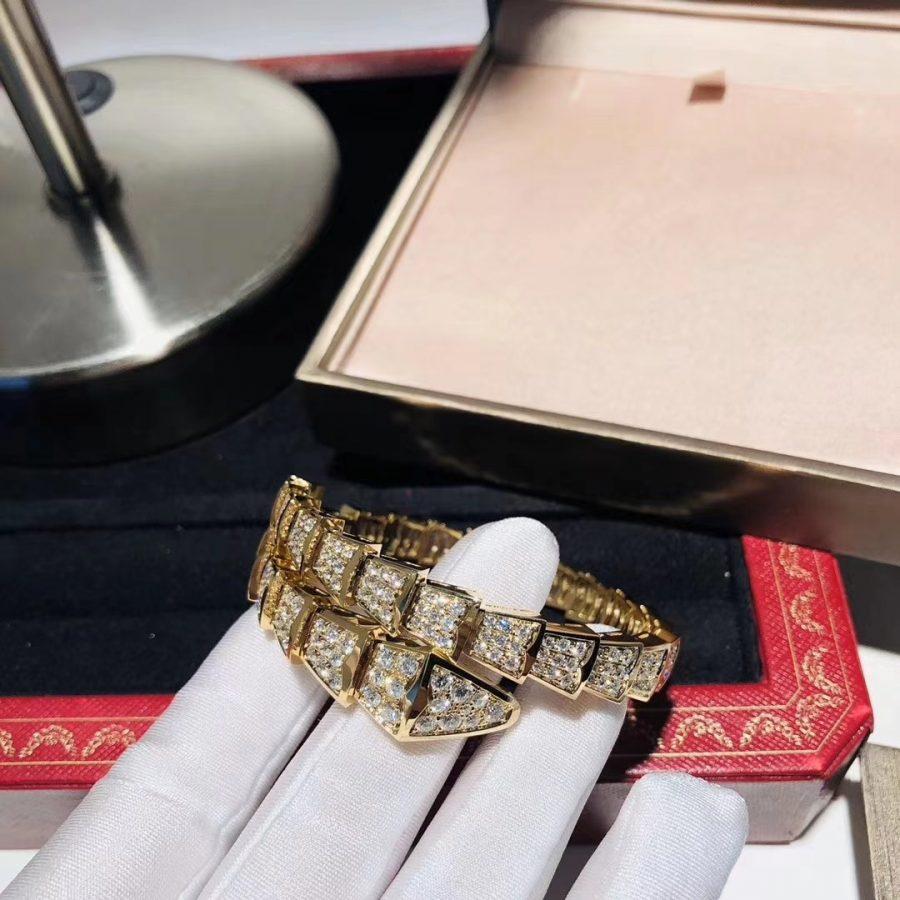 [Clover Jewelry]SERPENTI BRACELET 8MM GOLD DIAMOND
