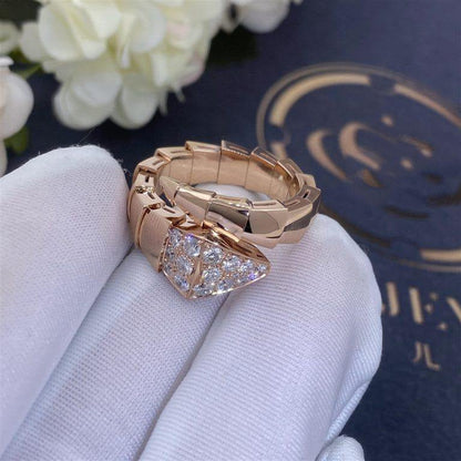 [Clover Jewelery]SERPENTI RING PINK GOLD DIAMOND