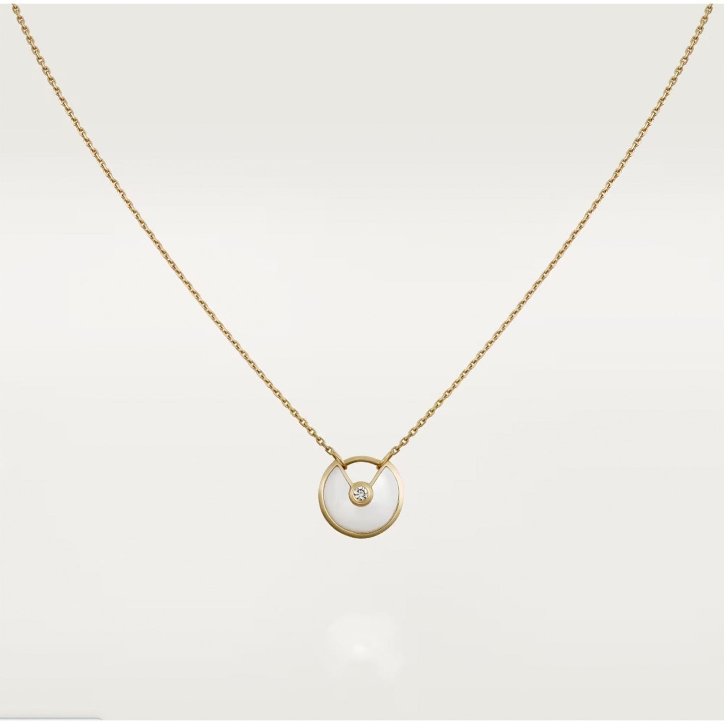 [Clover Jewelery]AMULETTE ROSE GOLD MOP NECKLACE