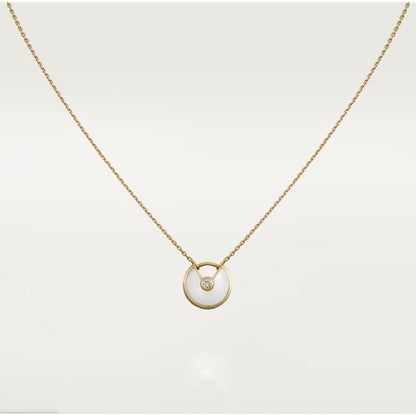 [Clover Jewelery]AMULETTE ROSE GOLD MOP NECKLACE