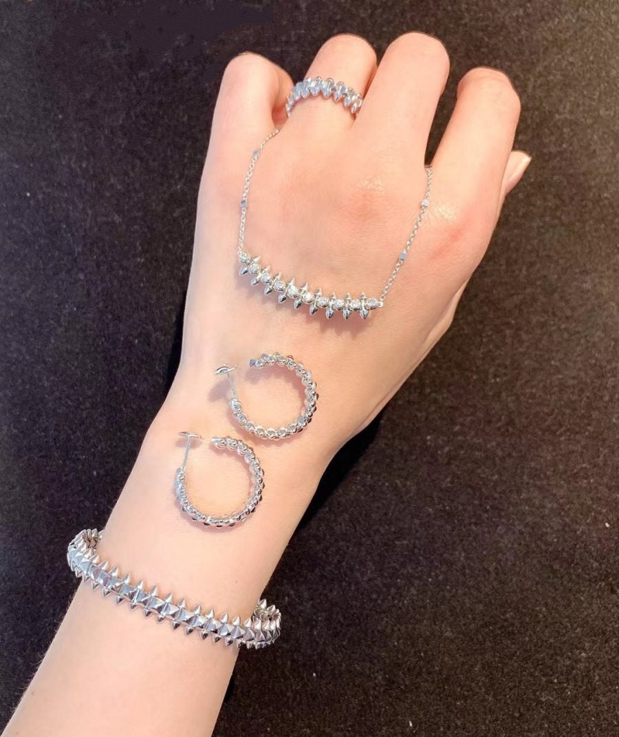 [Clover Jewelery]CLASH SILVER BRACELET