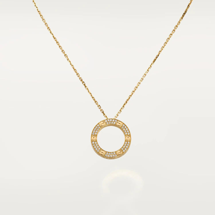 [Clover Jewelery]LOVE NECKLACE ADJUSTABLE ROSE GOLD