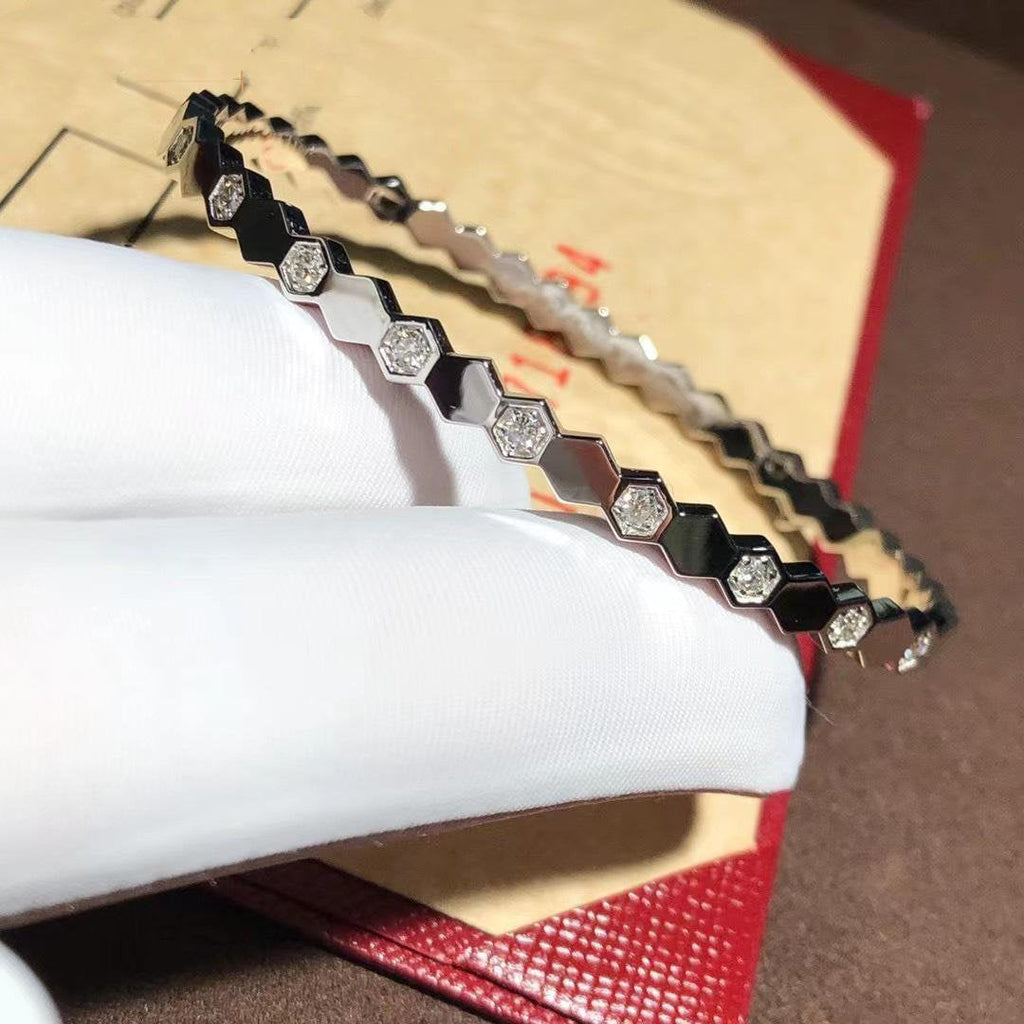 [Clover Jewelry]BEE LOVE SILVER DIAMOND BRACELET