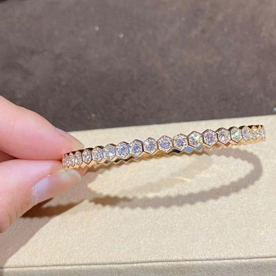 [Clover Jewelry]BEE LOVE GOLD BRACELET FULL DIAMOND