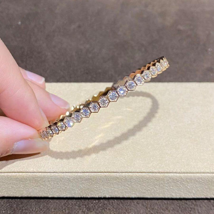 [Clover Jewelry]BEE LOVE GOLD BRACELET FULL DIAMOND