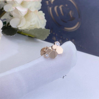 [Clover Jewelery]BEE LOVE PINK GOLD DIAMOND EARRINGS