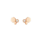 [Clover Jewelry]BEE LOVE PINK GOLD DIAMOND EARRINGS