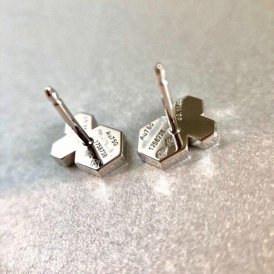 [Clover Jewelry]BEE LOVE SILVER DIAMOND EARRINGS