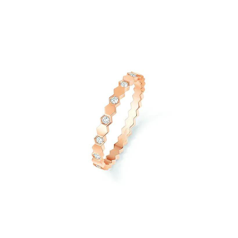 [Clover Jewelery]BEE LOVE RING PINK GOLD DIAMOND