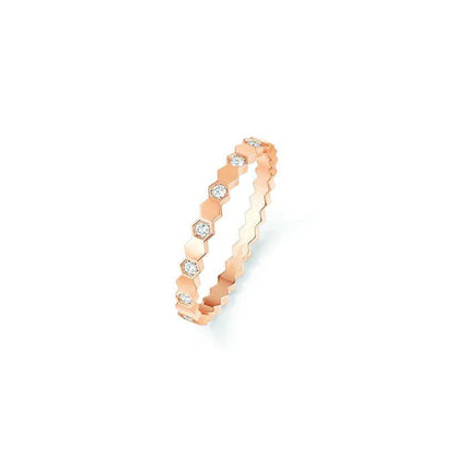 [Clover Jewelery]BEE LOVE RING PINK GOLD DIAMOND