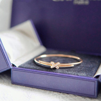 [Clover Jewellery]JEUX DE BRACELET ROSA GOLD DIAMANTEN