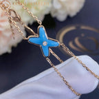 [Clover Jewelry]JEUX BRACELET TURQUOISE PINK GOLD 1 DIAMOND