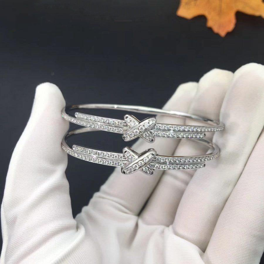 [Clover Jewelry]JEUX DE BRACELET DIAMONDS SILVER