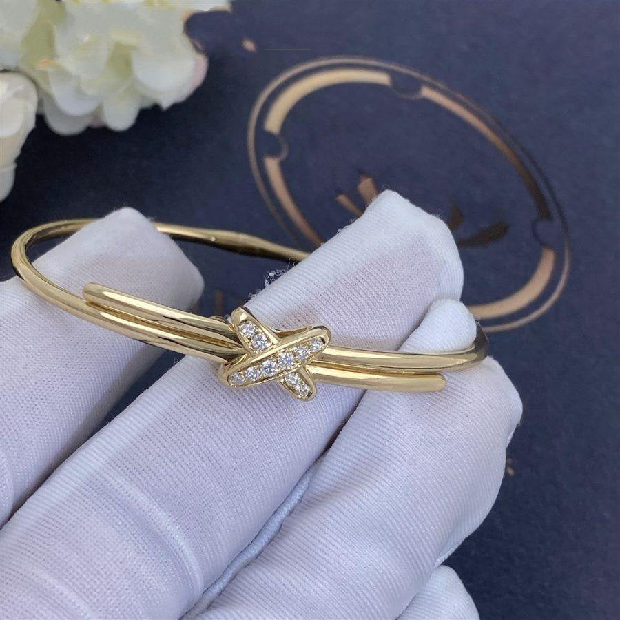 [Clover Jewelery]JEUX DE BRACELET GOLD DIAMONDS