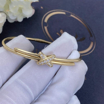 [Clover Jewelery]JEUX DE BRACELET GOLD DIAMONDS