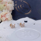 [Clover Jewelry]JEUX DE ピンクゴールドダイヤモンドイヤリング