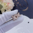 [Clover Jewelry]JEUX DE ピンクゴールドダイヤモンドイヤリング