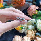 [Clover Jewelry]JEUX DE SILVER DIAMOND EARRINGS