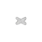 [Clover Jewelry]JEUX DE SILVER DIAMOND EARRINGS