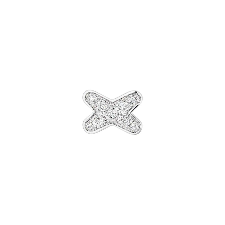 [Clover Jewelery]JEUX DE SILVER DIAMOND EARRINGS