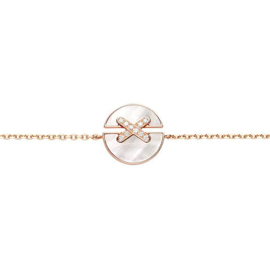 [Clover Jewellery]JEUX DE BRACELET MOP PINK GOLD DIAMANTEN