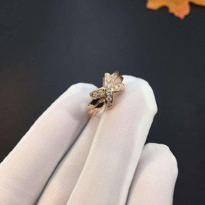 [Clover Jewelery]JEUX DE PINK GOLD DIAMOND RING