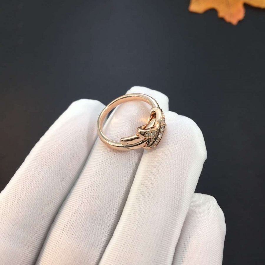 [Clover Jewelery]JEUX DE PINK GOLD DIAMOND RING
