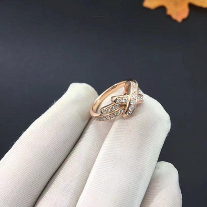 [Clover Jewelery]JEUX DE RING PINK GOLD DIAMOND