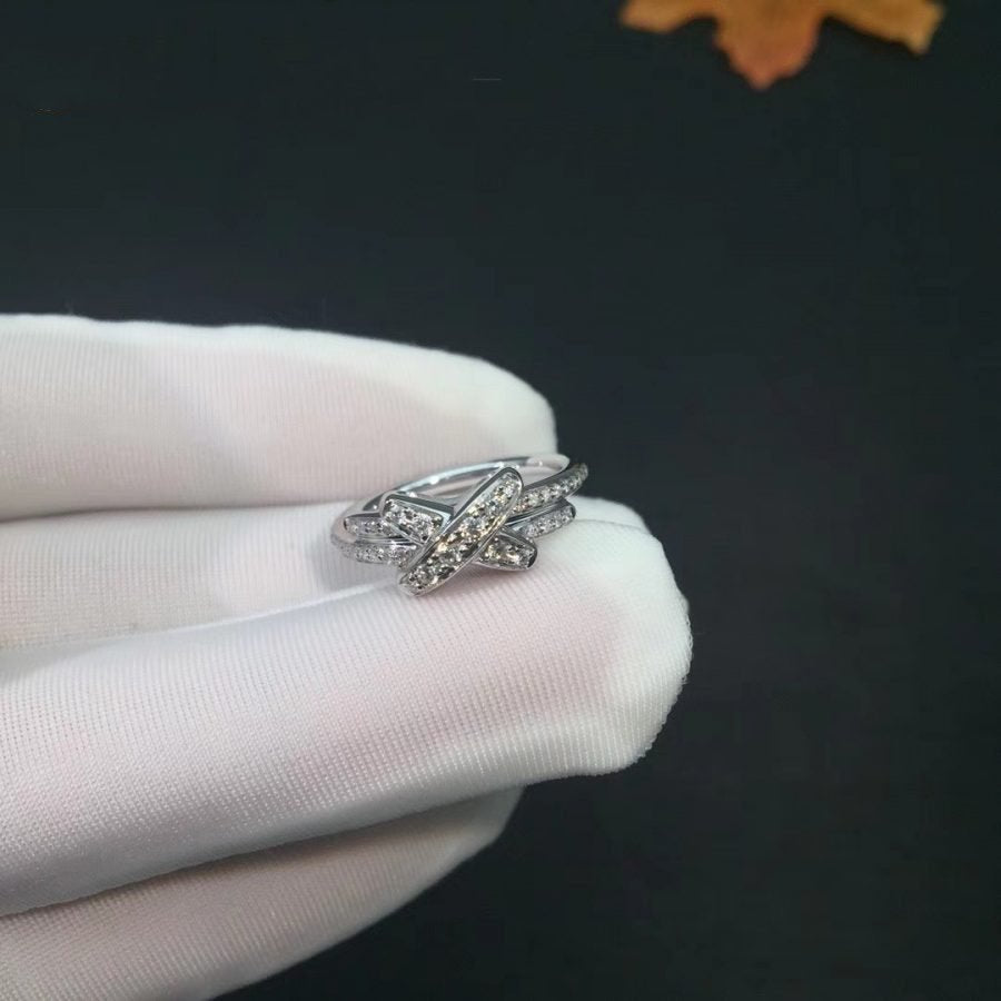 [Clover Jewellery]JEUX DE SILVER DIAMOND RING