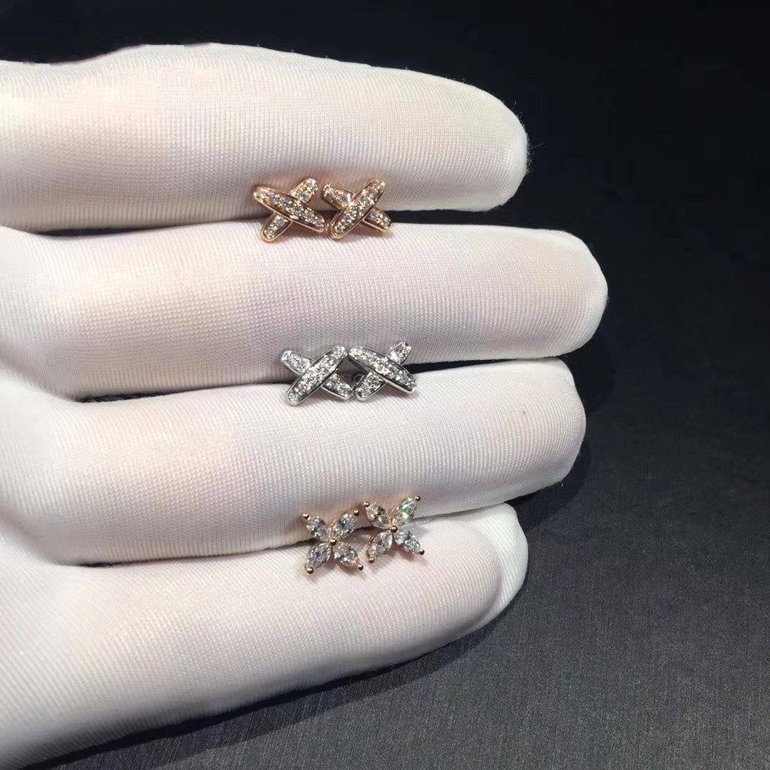 [Clover Jewelry]DIAMANT-OHRRINGE "JEUX"