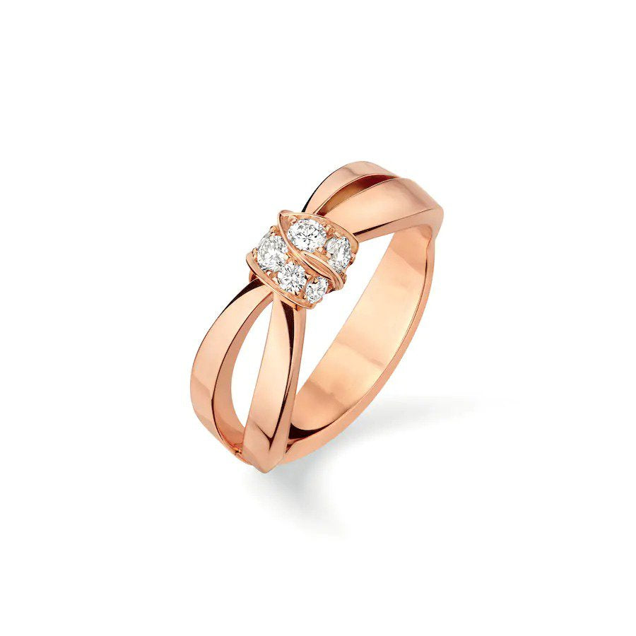 [Clover Jewelery]LIENS RING PINK GOLD DIAMOND