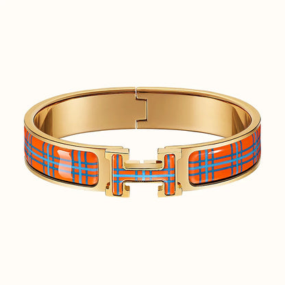 [Clover Jewelery]H TARTAN BRACELET 12MM