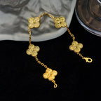 [Clover Jewelry]CLOVER 5 MOTIFS BRONZING BRACELET