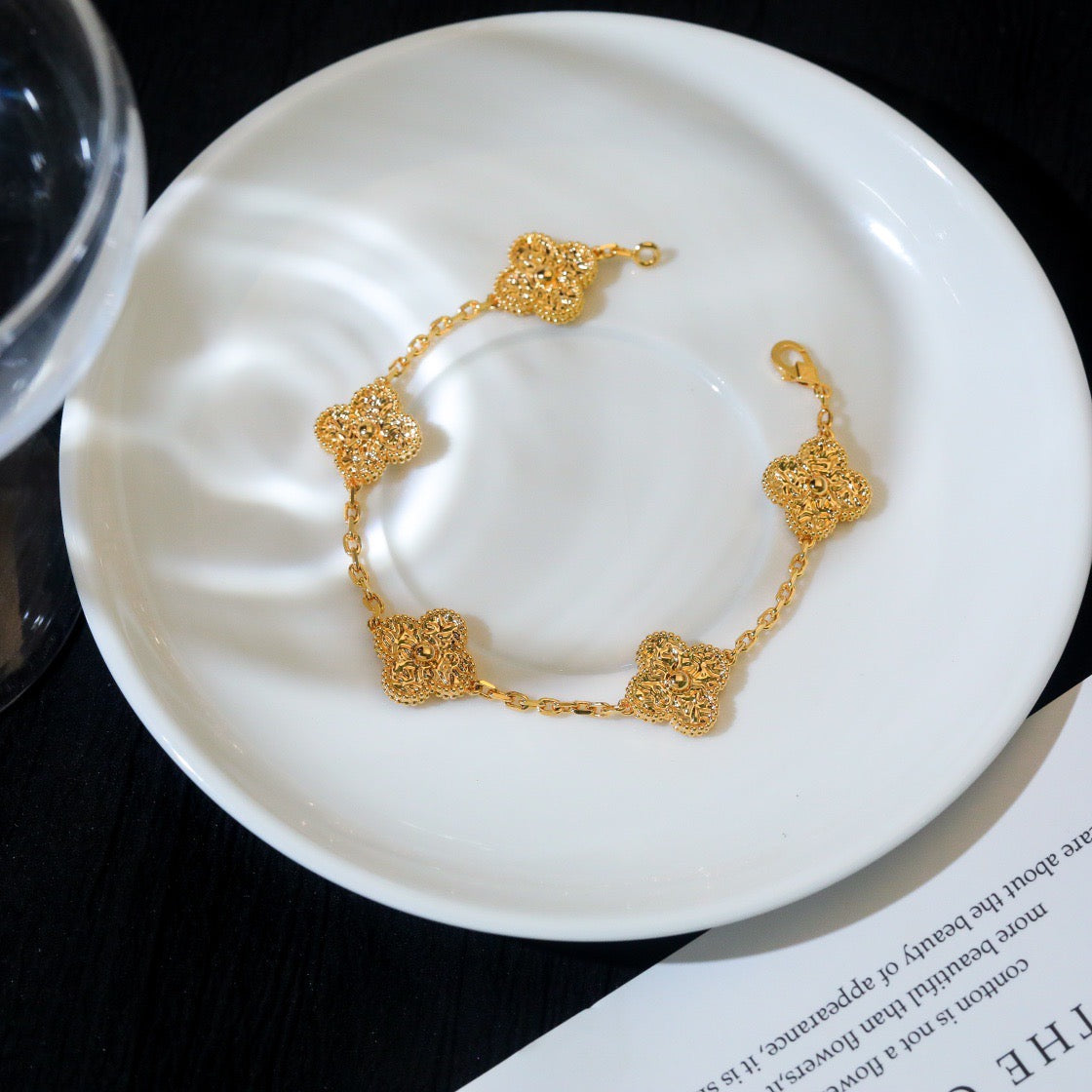 [Clover Jewelry]CLOVER 5 MOTIVE BRONZING ARMBAND 