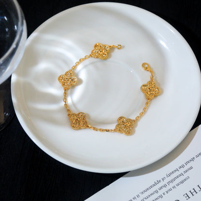 [Clover Jewelry]CLOVER 5 MOTIVE BRONZING ARMBAND 