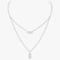 [Clover Jewelry]MOVE 2 ROW DIAMOND NECKLACE