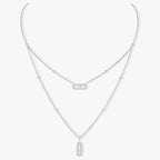 [Clover Jewelry]MOVE 2 ROW DIAMOND NECKLACE
