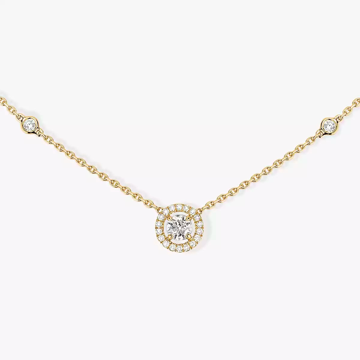 [Clover Jewelry]Diamond Necklace 0,20ct Brilliant Shape Joy