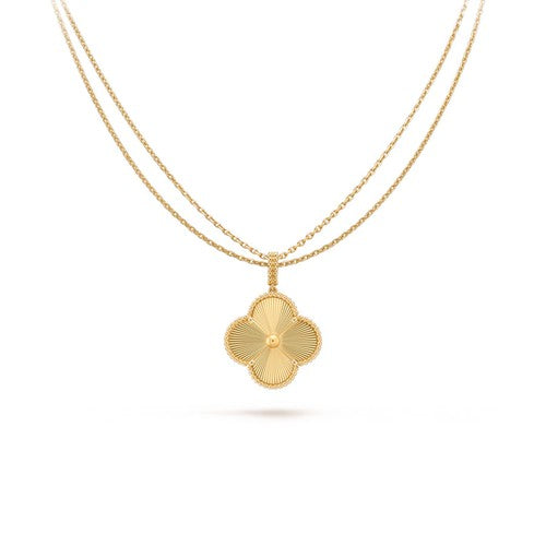 [Clover Jewelry]KLEEBRE-HALSKE 25MM ANHÄNGER GOLD