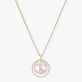 [Clover Jewelry]LUCKY MOVE MM NACRE BLANCHE DIAMOND NECKLACE
