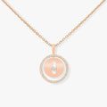 [Clover Jewelry]LUCKY MOVE PM NECKLACE PINK GOLD DIAMOND