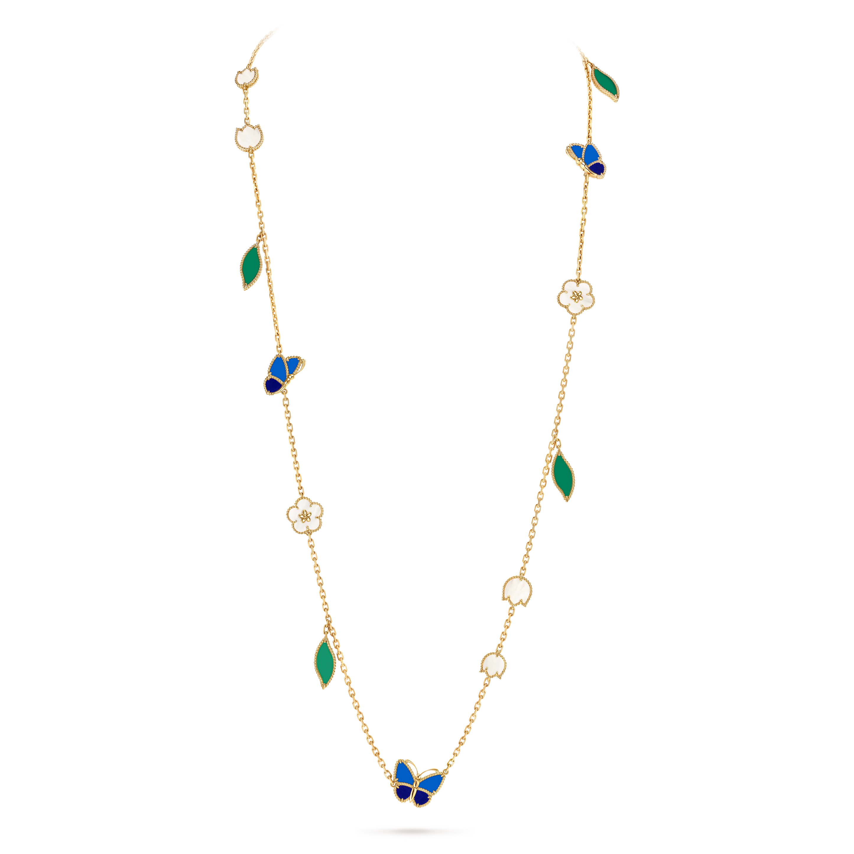 [Kleeblatt Schmuck] 26 NEUE KLEEBLATT GLÜCKSKETTE MIT 15 MOTIVEN