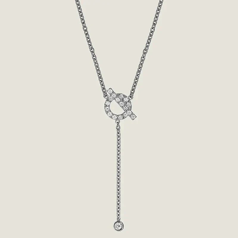 [Clover Jewelery]FINESSE SILVER DIAMOND NECKLACE