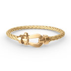[Clover Jewelry]ホースシューブレスレット ゴールド ラージ