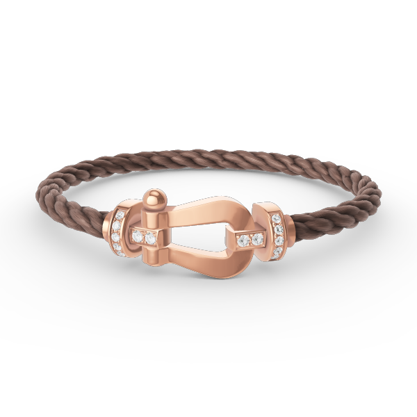 [Clover Jewelery]FORCE GROSSES HUFEISEN-HALBDIAMANTARMBAND ROSÉGOLD