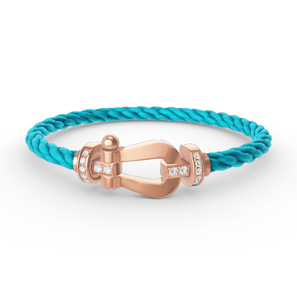 [Clover Jewelery]FORCE GROSSES HUFEISEN-HALBDIAMANTARMBAND ROSÉGOLD