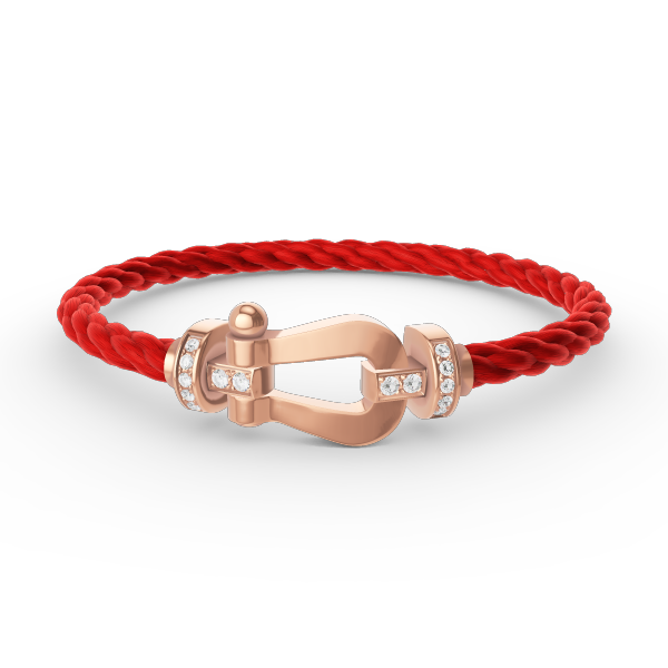 [Clover Jewelery]FORCE GROSSES HUFEISEN-HALBDIAMANTARMBAND ROSÉGOLD