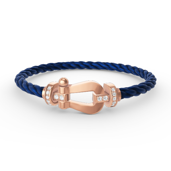 [Clover Jewelery]FORCE GROSSES HUFEISEN-HALBDIAMANTARMBAND ROSÉGOLD